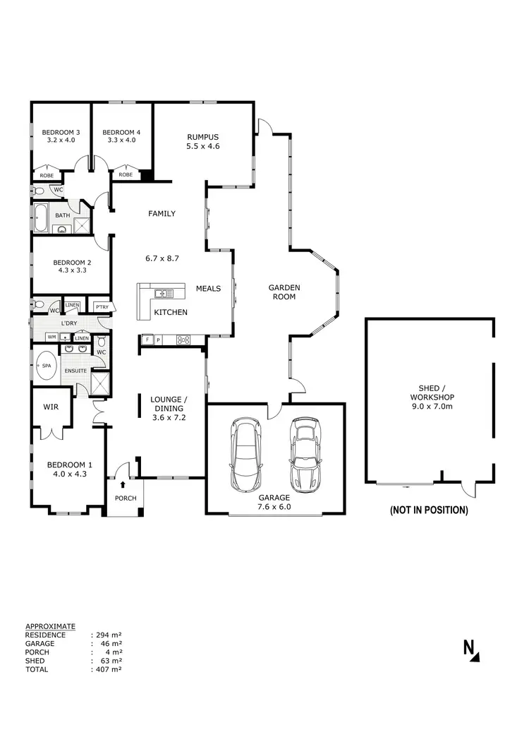Floorplan of Homely house listing, 8 Willow Court, Kilmore VIC 3764