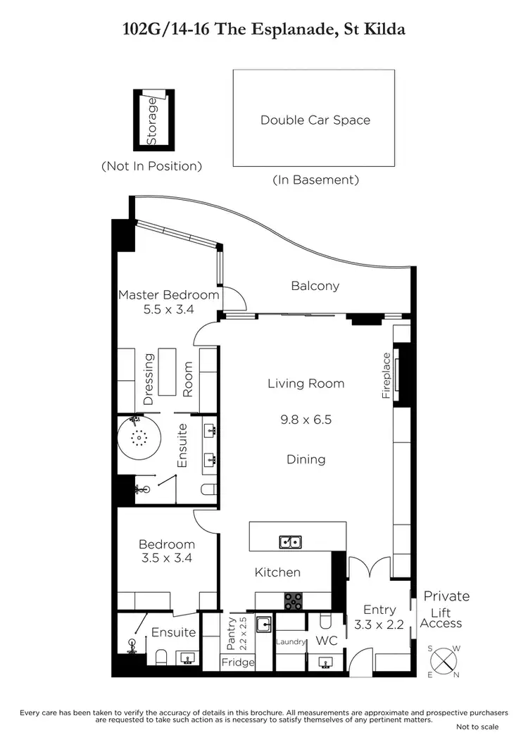 Floorplan of Homely apartment listing, 102G/14-16 The Esplanade, St Kilda VIC 3182