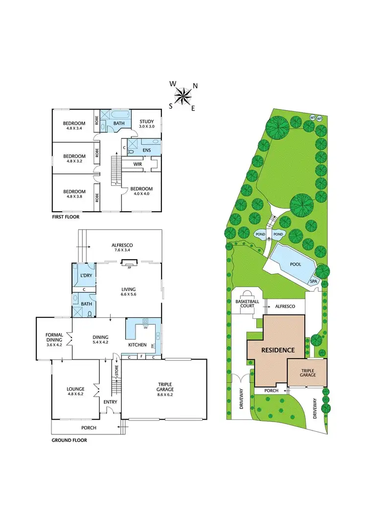 Floorplan of Homely house listing, 7 Tetragona Way, Diamond Creek VIC 3089