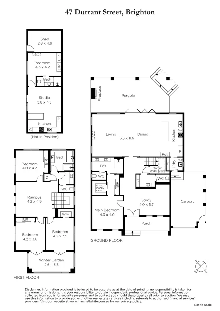 Floorplan of Homely house listing, 47 Durrant Street, Brighton VIC 3186