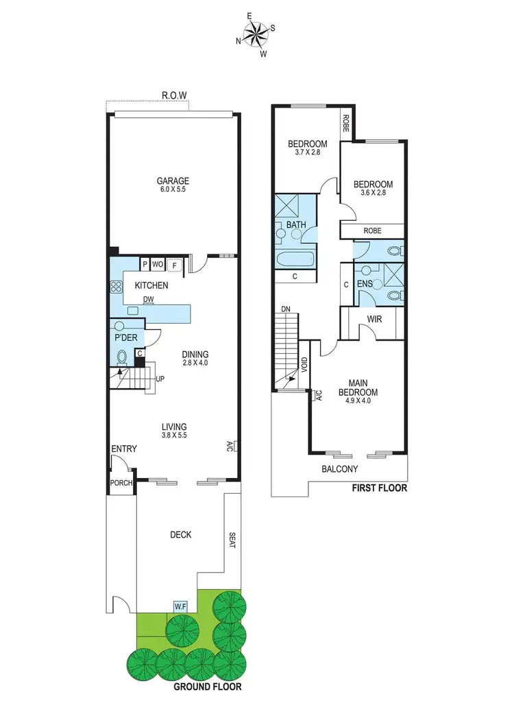 Floorplan of Homely townhouse listing, 7/28 Clairmont Avenue, Bentleigh VIC 3204
