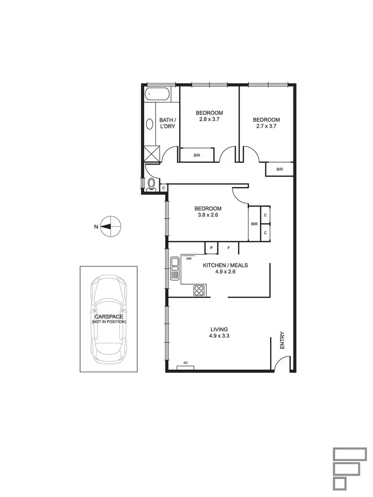 Floorplan of Homely apartment listing, 1/27 Malvern Grove, Caulfield North VIC 3161