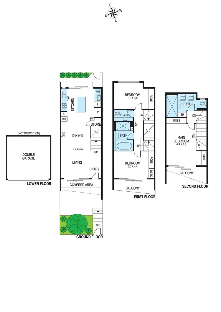 Floorplan of Homely townhouse listing, 7/170 Mckinnon Road, Mckinnon VIC 3204
