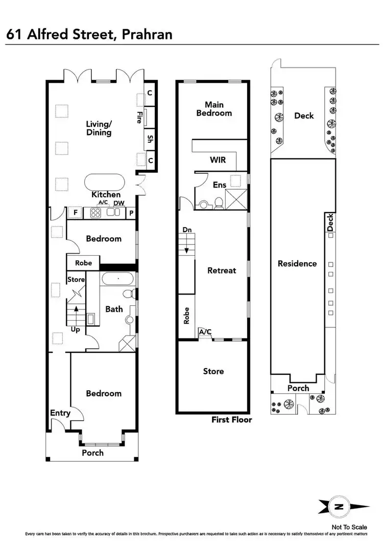 Floorplan of Homely house listing, 61 Alfred Street, Prahran VIC 3181