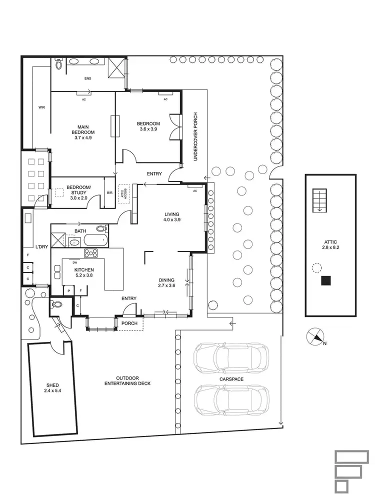 Floorplan of Homely house listing, 5 Wilton Grove, Elwood VIC 3184