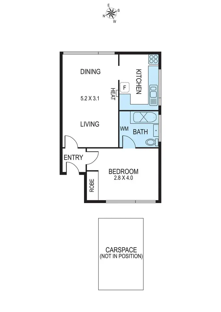 Floorplan of Homely apartment listing, 6/2 Grandview Grove, Carnegie VIC 3163