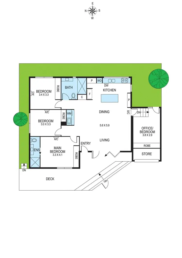 Floorplan of Homely unit listing, 2/60 Wheatley Road, Mckinnon VIC 3204