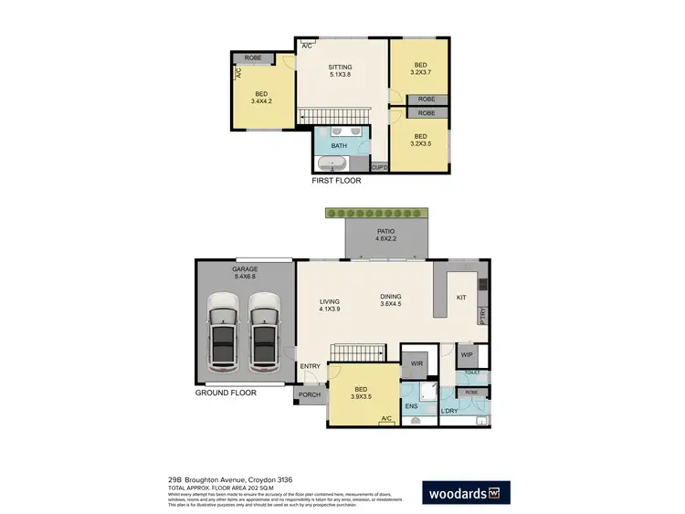 Floorplan of Homely townhouse listing, 29a Broughton Avenue, Croydon VIC 3136