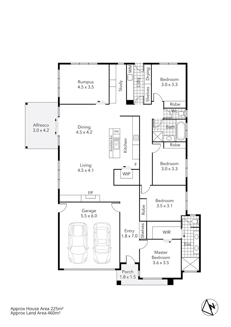 Floorplan of Homely house listing, 47 Willoby Drive, Alfredton VIC 3350