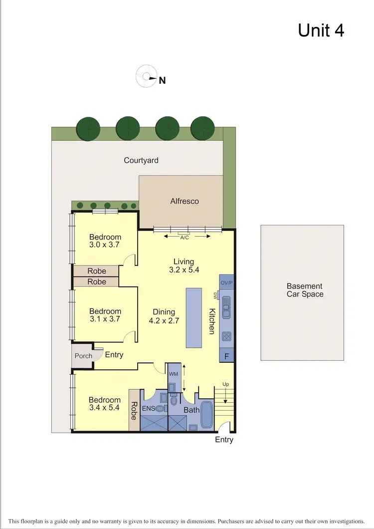 Floorplan of Homely townhouse listing, 4/106 Warrigal Road, Camberwell VIC 3124