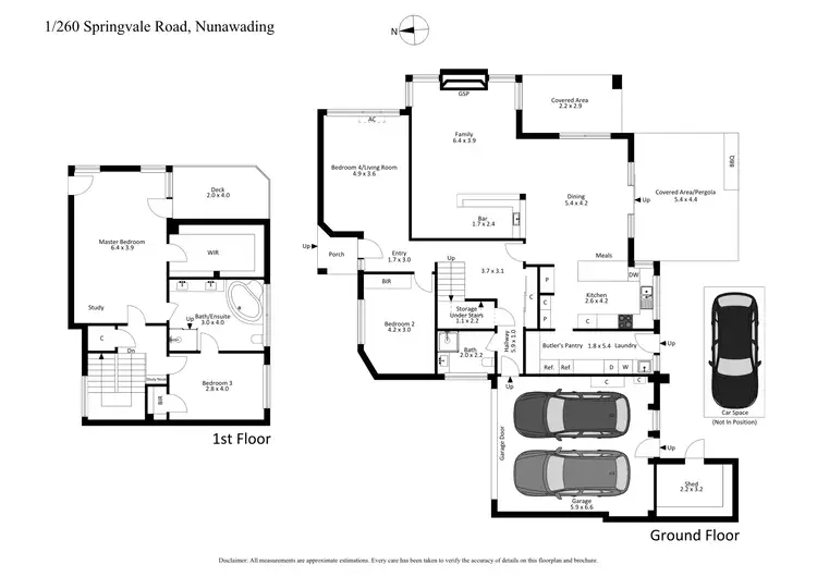 Floorplan of Homely townhouse listing, 1/260 Springvale Road, Nunawading VIC 3131