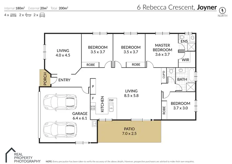 Floorplan of Homely house listing, 6 Rebecca Crescent, Joyner QLD 4500