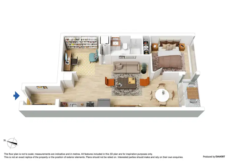 Floorplan of Homely apartment listing, 3310/601 Little Lonsdale Street, Melbourne VIC 3000