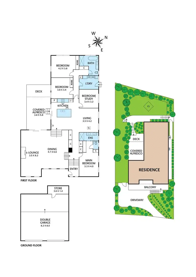 Floorplan of Homely house listing, 3 Quentin Way, Eltham VIC 3095
