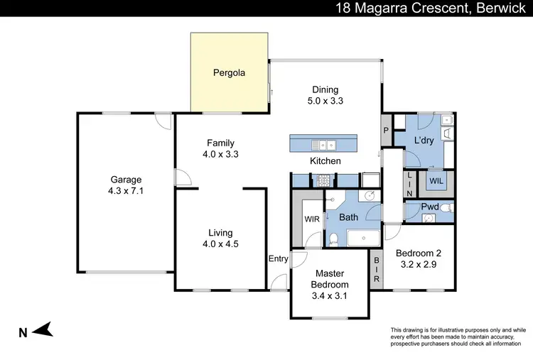 Floorplan of Homely house listing, 18 Magarra Crescent, Berwick VIC 3806