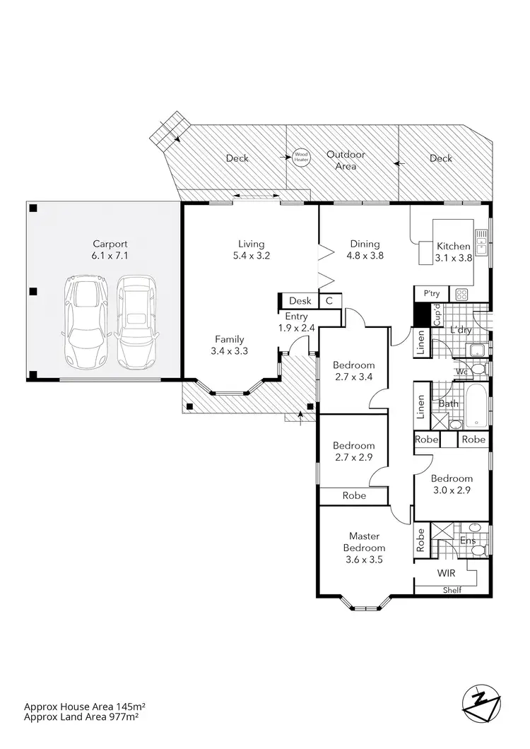 Floorplan of Homely house listing, 19 Hinkler Avenue, Sebastopol VIC 3356