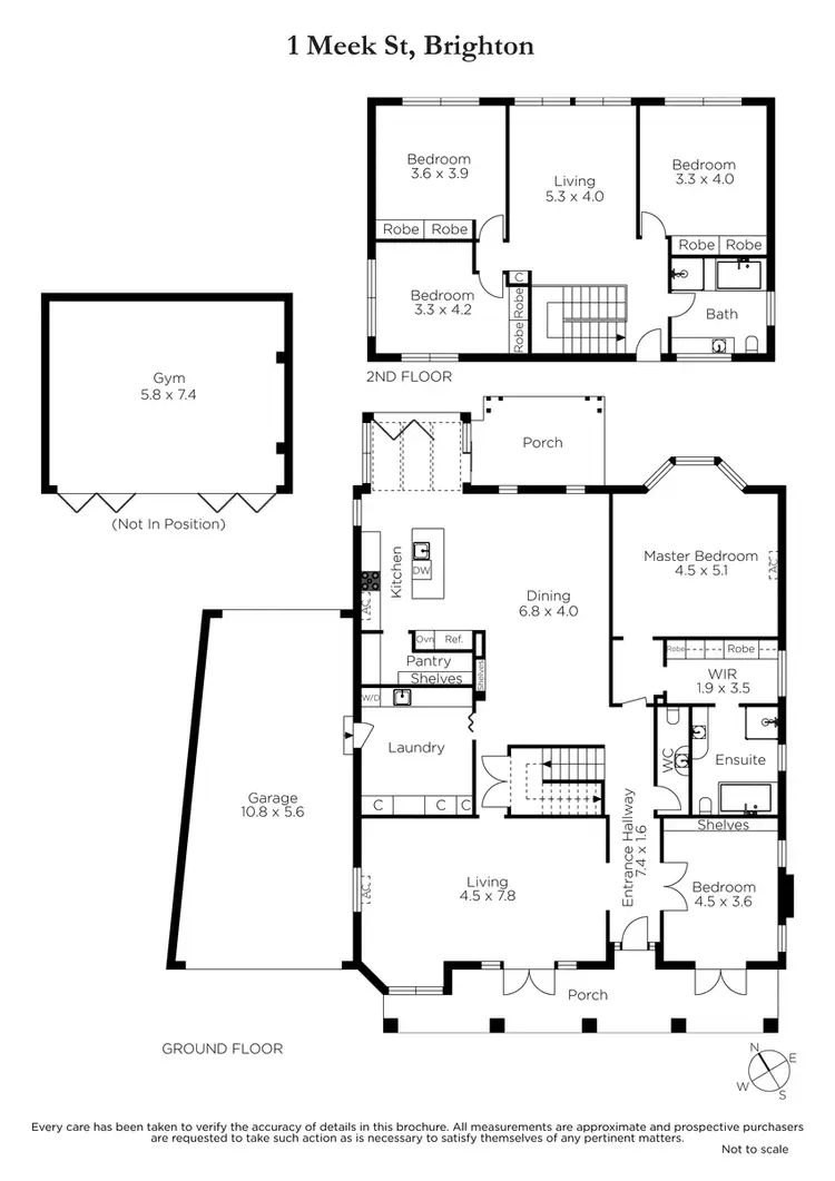 Floorplan of Homely house listing, 1 Meek Street, Brighton VIC 3186