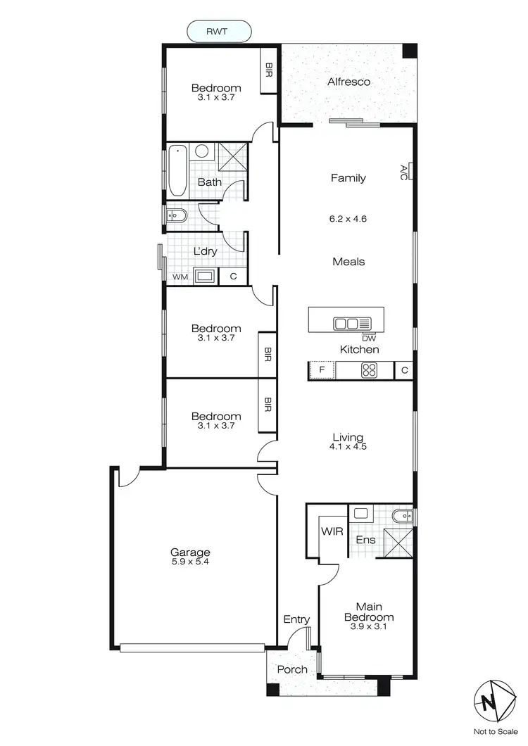 Floorplan of Homely house listing, 72 Presentation Boulevard, Winter Valley VIC 3358