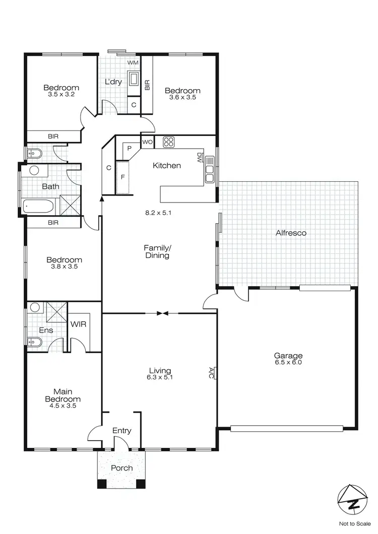 Floorplan of Homely house listing, 42 Lanita Street, Delacombe VIC 3356