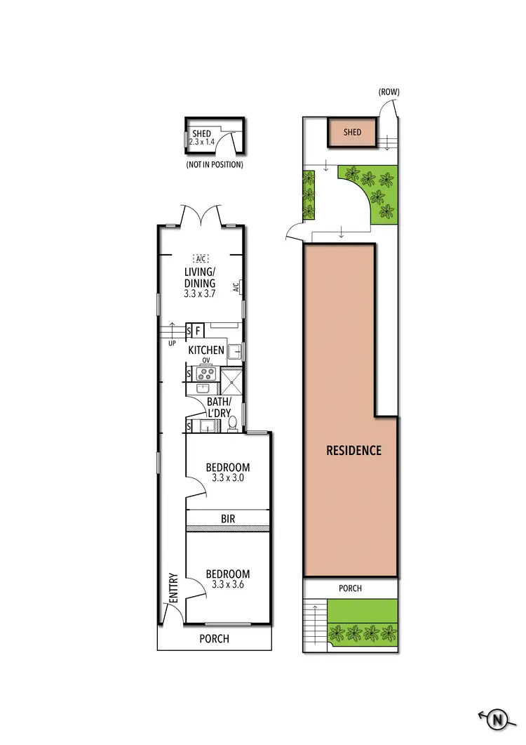 Floorplan of Homely house listing, 766 Drummond Street, Carlton North VIC 3054