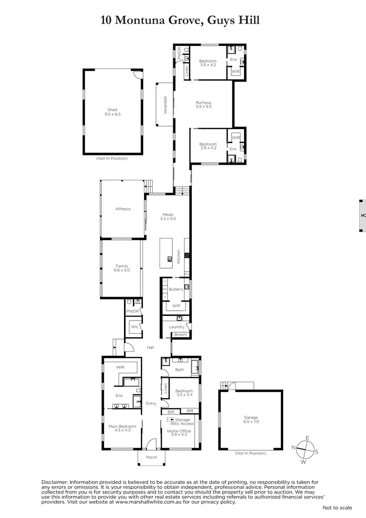 Floorplan of Homely house listing, 10 Montuna Grove, Guys Hill VIC 3807