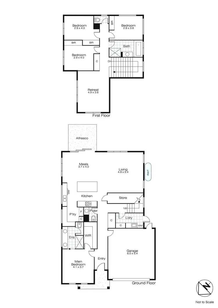 Floorplan of Homely house listing, 15 Goddard Street, Lucas VIC 3350