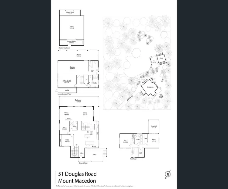 Floorplan of Homely house listing, 51 Douglas Road, Mount Macedon VIC 3441