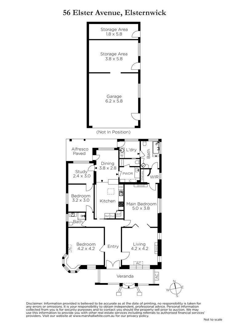 Floorplan of Homely house listing, 56 Elster Avenue, Elsternwick VIC 3185