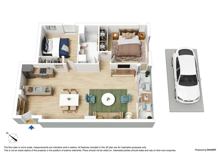 Floorplan of Homely apartment listing, 111/38 Kavanagh Street, Southbank VIC 3006