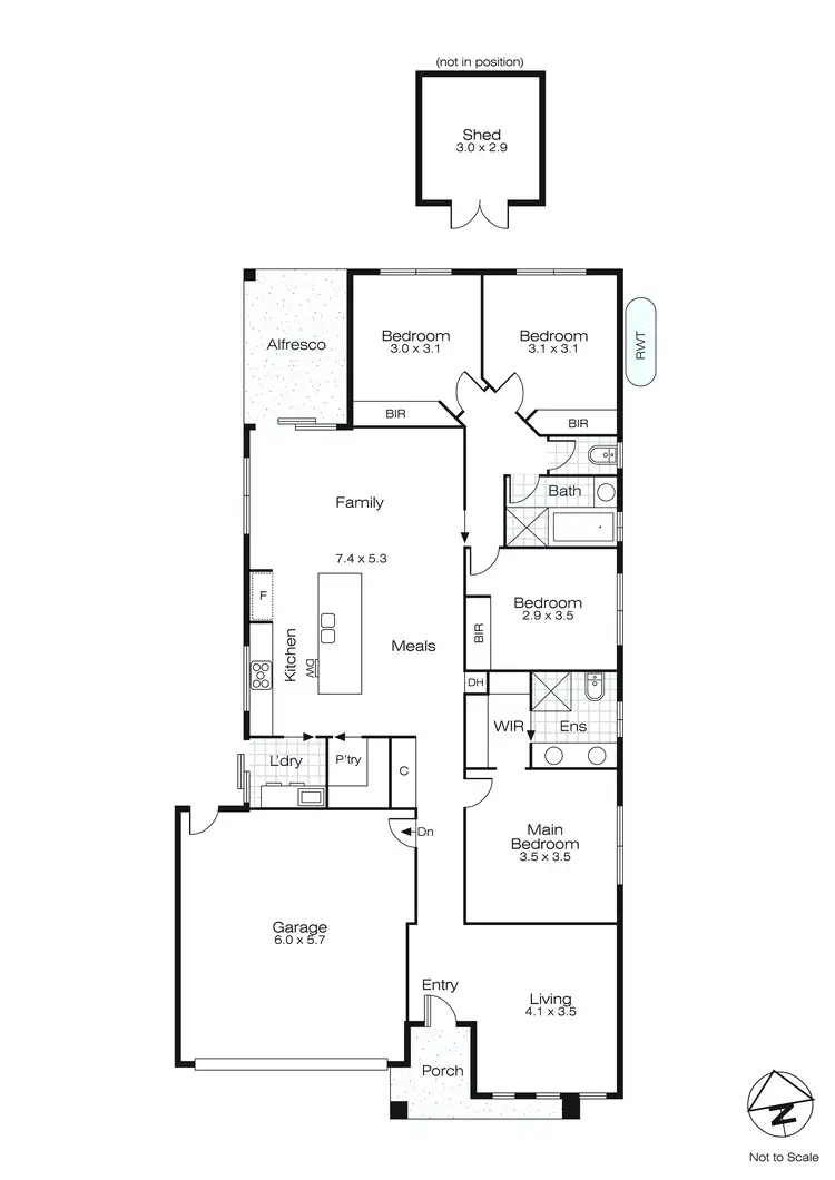 Floorplan of Homely house listing, 9 Topaz Street, Alfredton VIC 3350