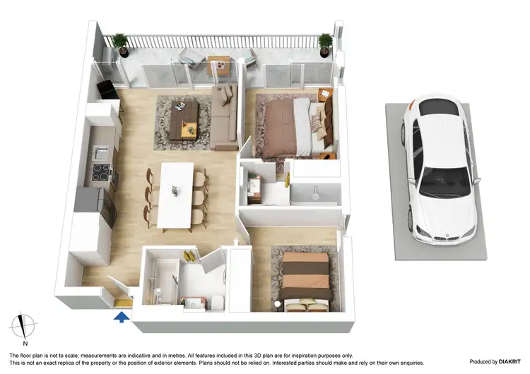 Floorplan of Homely apartment listing, 908/152 Sturt Street, Southbank VIC 3006