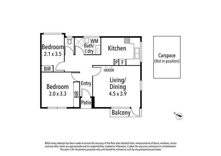 Floorplan of Homely apartment listing, 11/167 Brougham Street, Kew VIC 3101