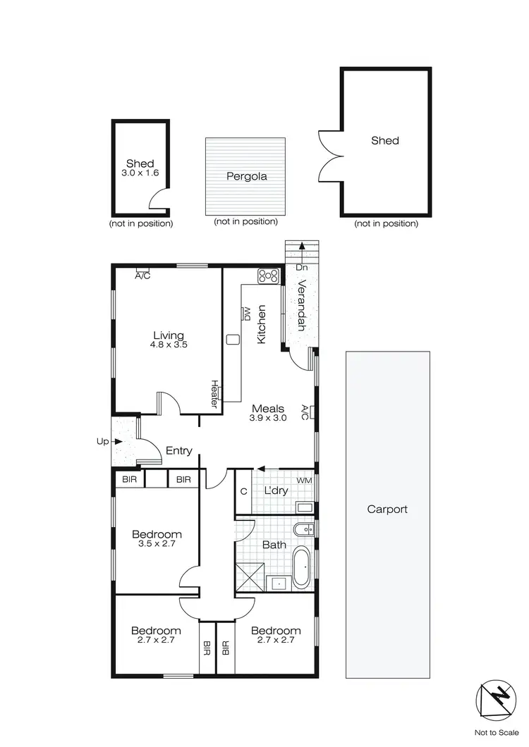Floorplan of Homely house listing, 13 Frances Crescent, Ballarat East VIC 3350