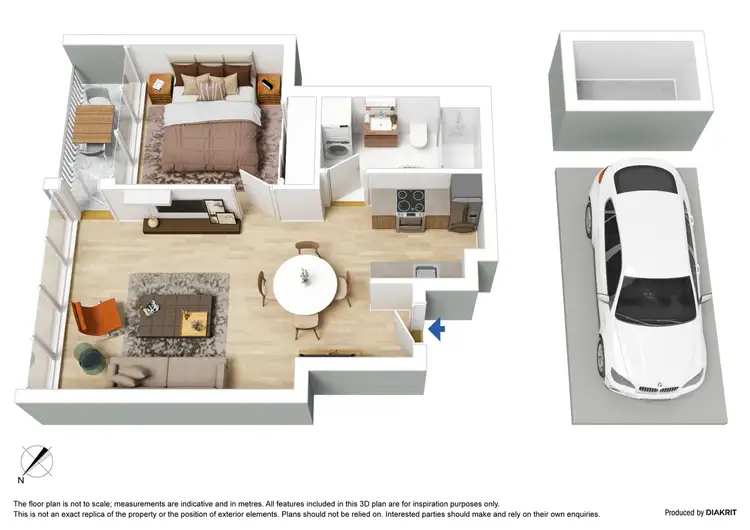 Floorplan of Homely apartment listing, 172/38 Kavanagh Street, Southbank VIC 3006