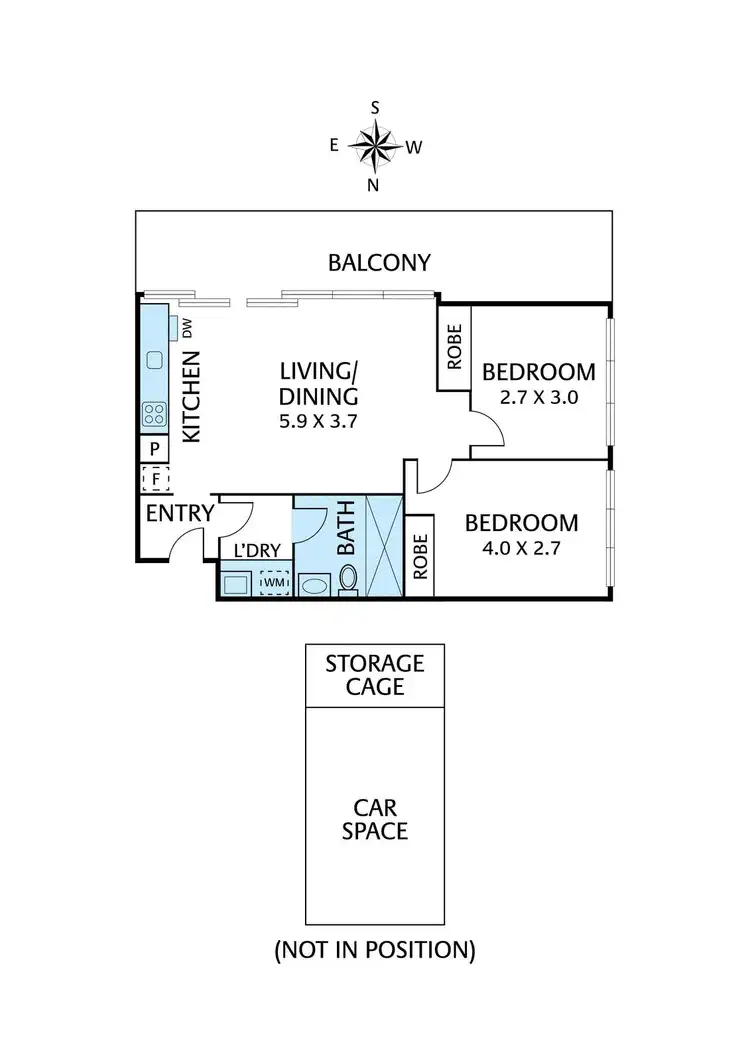 Floorplan of Homely apartment listing, 518/92-96 Albert Street, Brunswick East VIC 3057