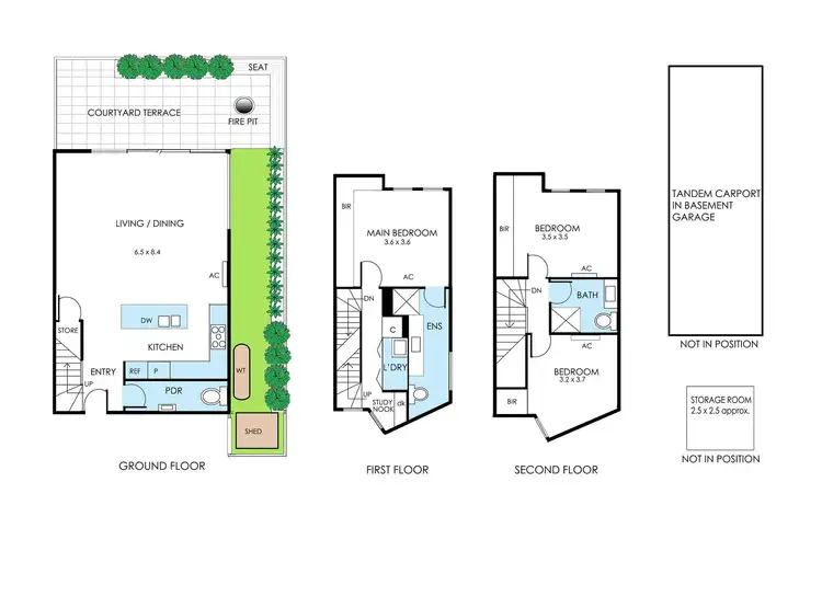 Floorplan of Homely townhouse listing, 12/12 Barker Street, Cheltenham VIC 3192