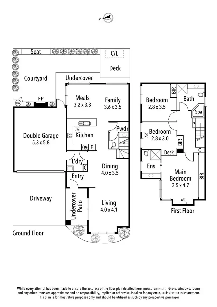 Floorplan of Homely townhouse listing, 4/170 Lower Heidelberg Road, Ivanhoe East VIC 3079