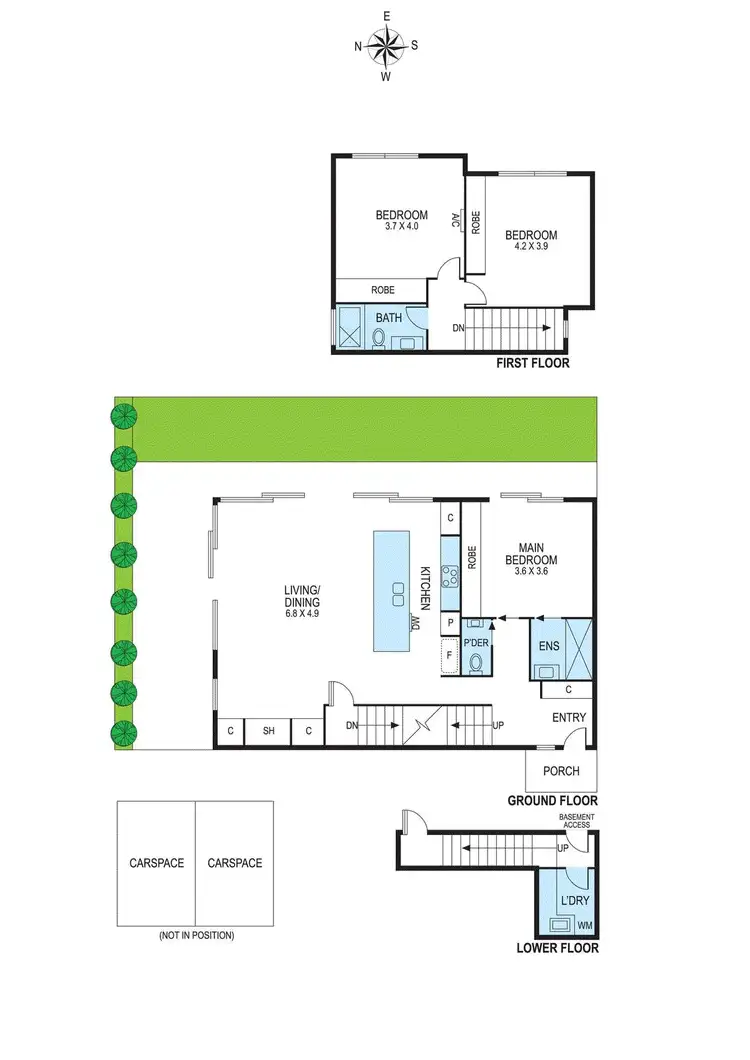 Floorplan of Homely townhouse listing, 4/7 Beltane Avenue, Brighton East VIC 3187