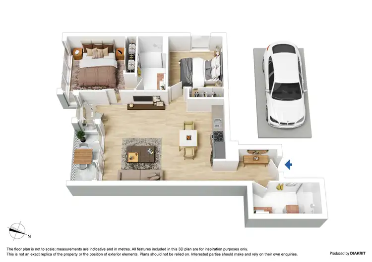 Floorplan of Homely apartment listing, 2503/618 Lonsdale Street, Melbourne VIC 3000