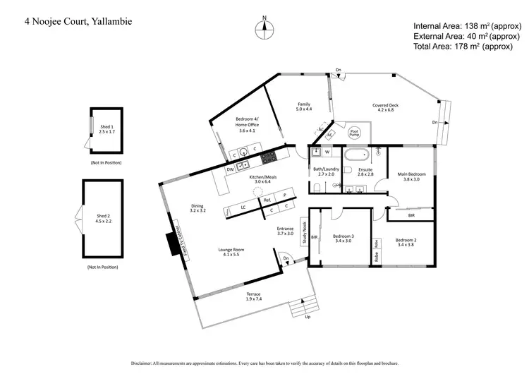 Floorplan of Homely house listing, 4 Noojee Court, Yallambie VIC 3085