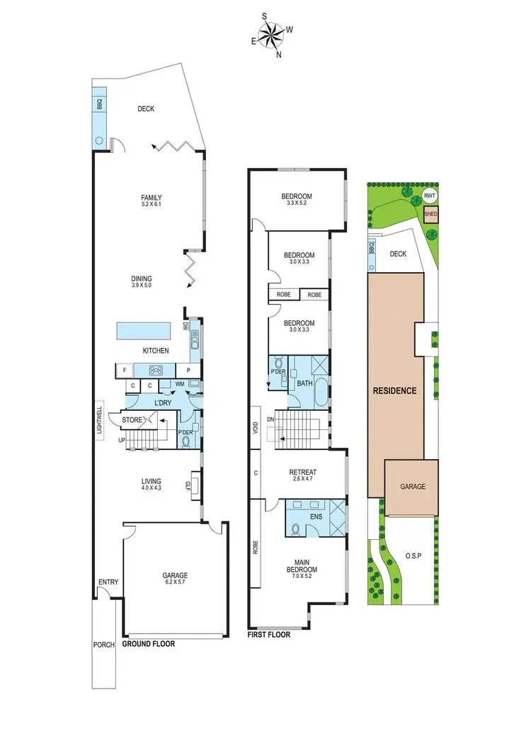 Floorplan of Homely townhouse listing, 4A Rosina Street, Bentleigh VIC 3204