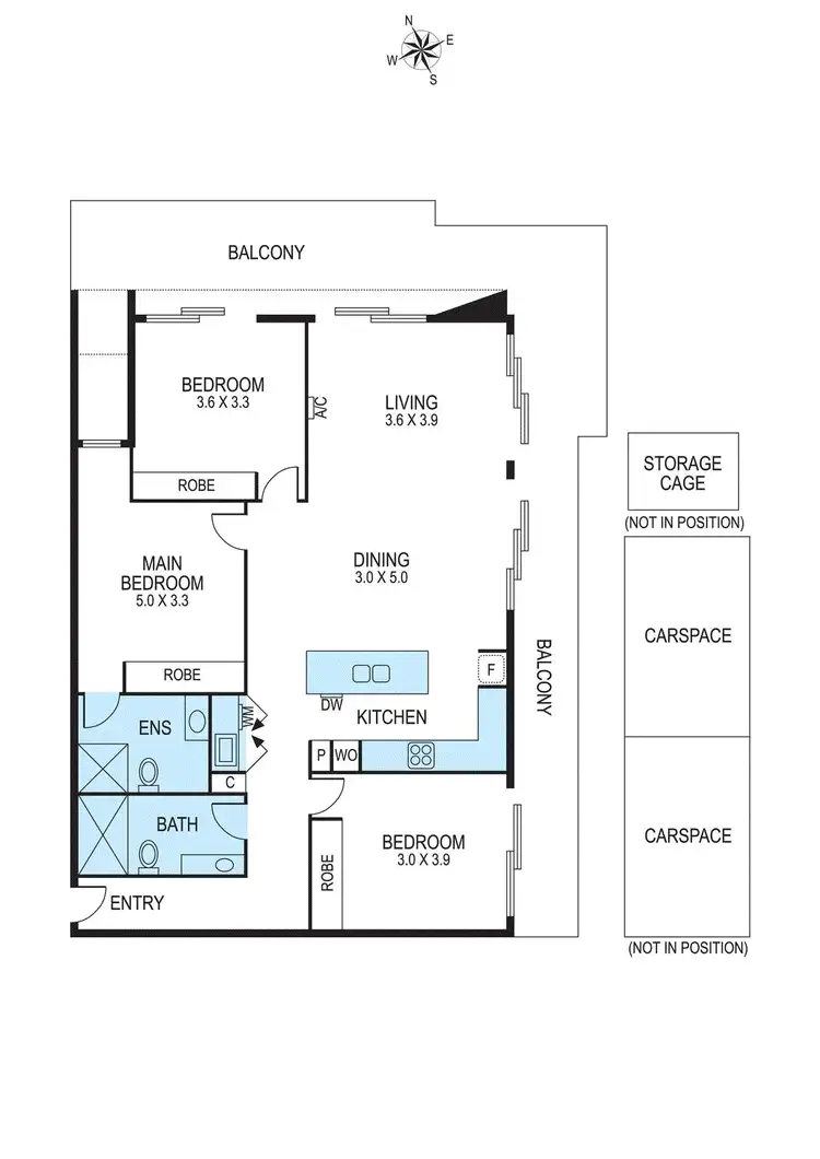 Floorplan of Homely apartment listing, 203/6-8 Blair Street, Bentleigh VIC 3204