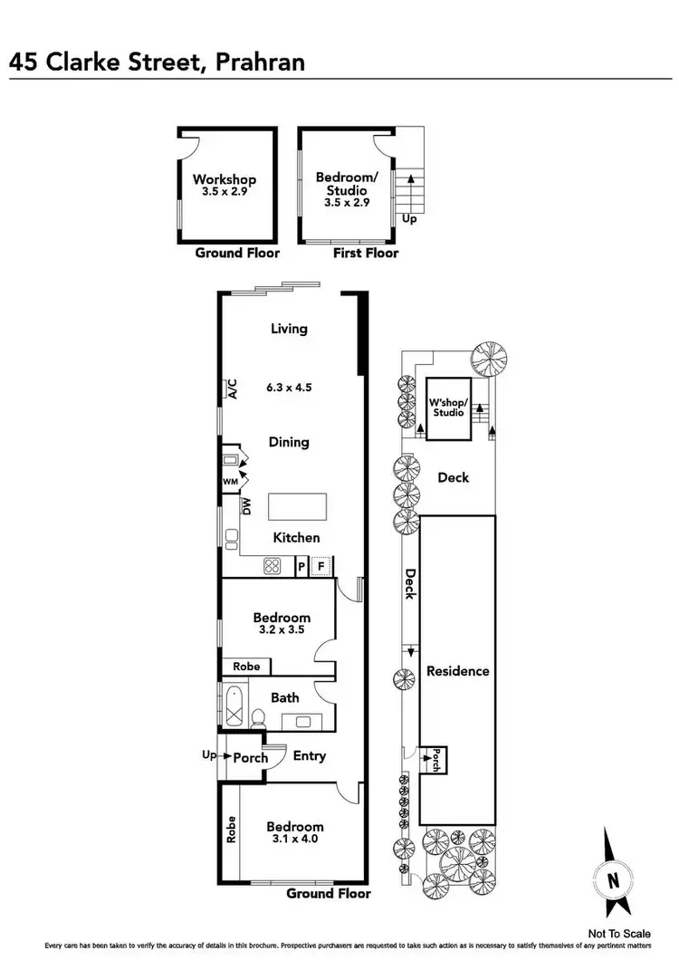 Floorplan of Homely house listing, 45 Clarke Street, Prahran VIC 3181