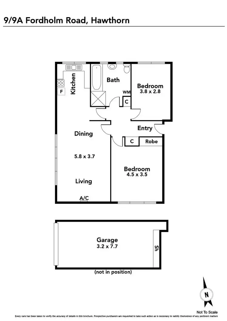 Floorplan of Homely apartment listing, 9/9A Fordholm Road, Hawthorn VIC 3122
