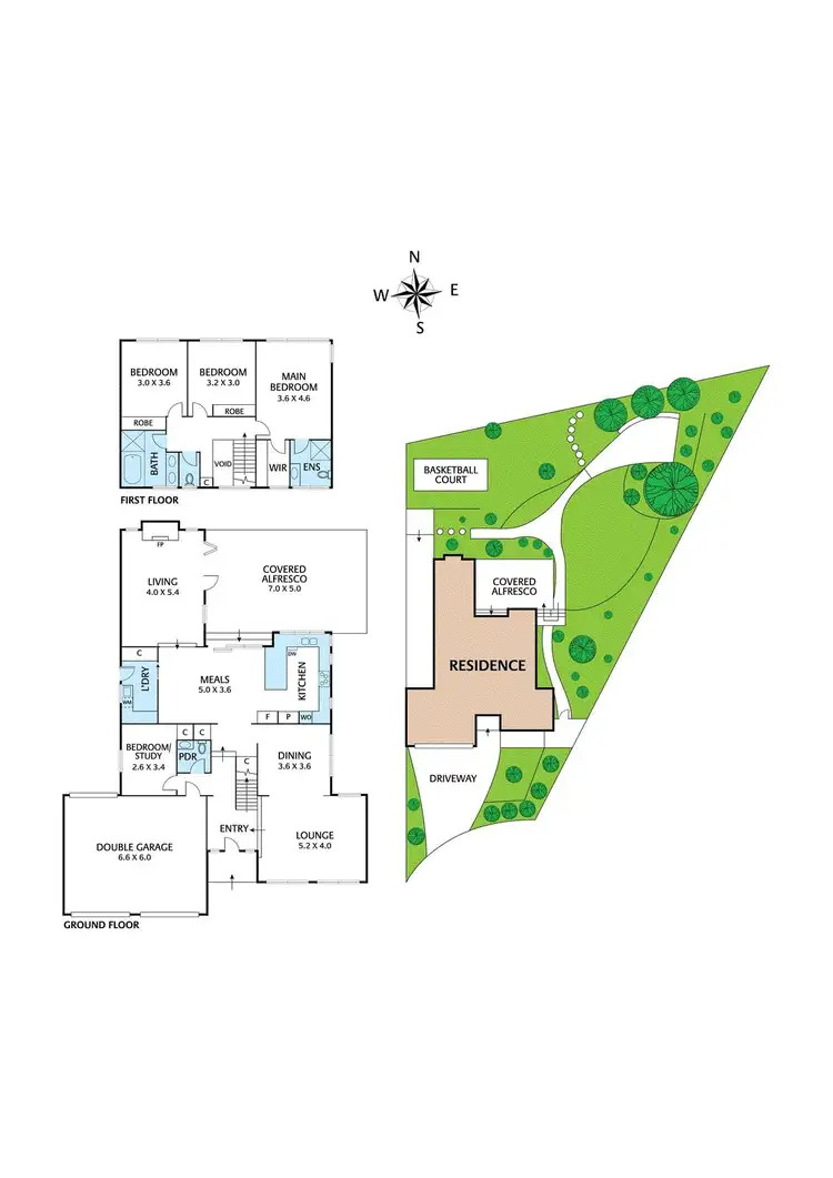 Floorplan of Homely house listing, 9 Stirling Court, Eltham North VIC 3095