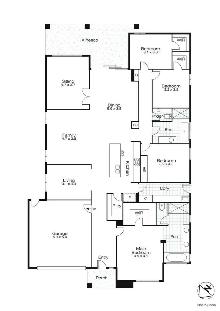 Floorplan of Homely house listing, 5 Maloney Street, Lucas VIC 3350