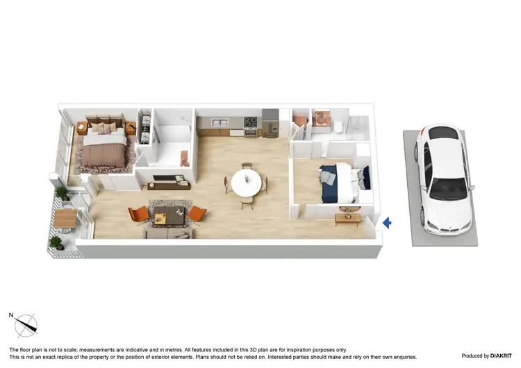 Floorplan of Homely apartment listing, 1104/601 Little Lonsdale Street, Melbourne VIC 3000