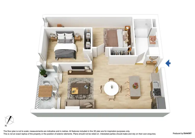Floorplan of Homely apartment listing, 2002/200 Spencer Street, Melbourne VIC 3000
