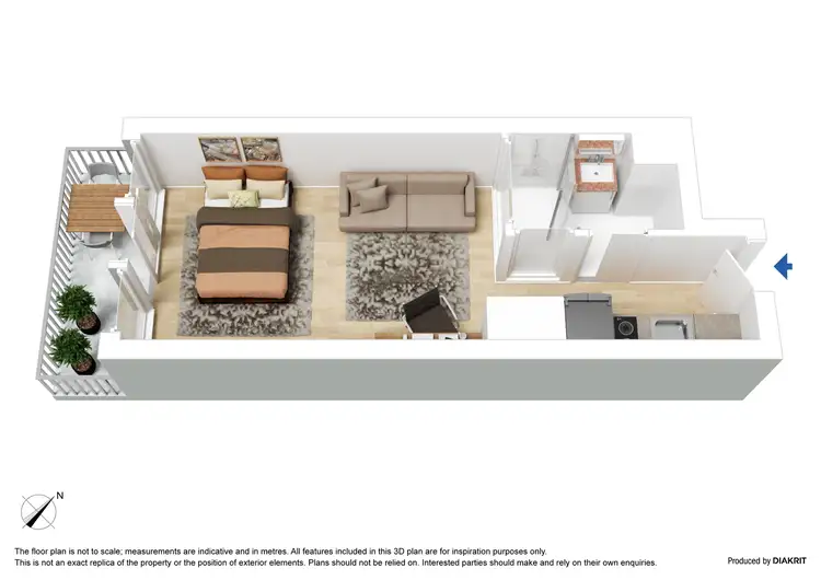 Floorplan of Homely apartment listing, 2710/181 ABeckett Street, Melbourne VIC 3000