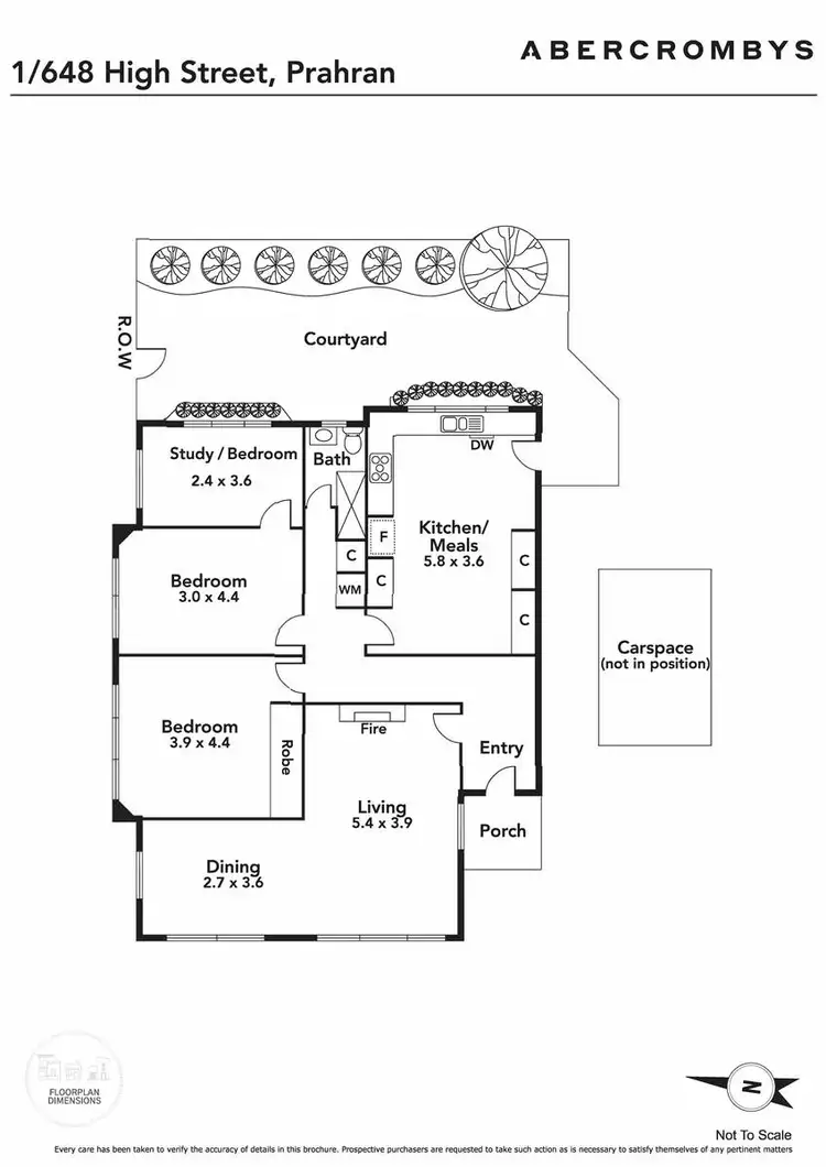 Floorplan of Homely apartment listing, 1/648 High Street, Prahran VIC 3181